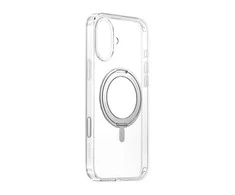 Baseus SkyRing 360° Apple iPhone 16 magnetic dėklas su stoveliu skaidrus