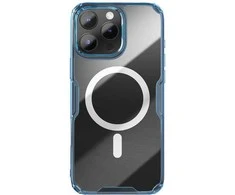 Nillkin Nature TPU Pro magnetinis iPhone 16 Plus dėklas (mėlynas)
