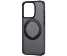 Telefono dėklas su stovu Baseus SkyRing 360°, skirtas iP 15 + grūdintam stiklui ir valymo rinkiniu (juodas)