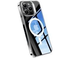 Torras telefono dėklas UPRO Lstand Clear-Mag skirtas iPhone 15 PRO (skaidrus)