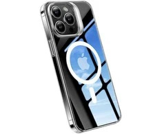 Torras telefono dėklas UPRO Lstand Clear-Mag skirtas iPhone 15 (skaidrus)