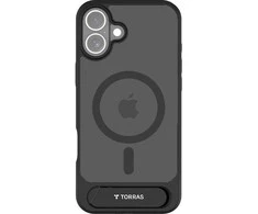 Dėklas Torras Pstand Series Case for iPhone 16 Plus (juodas)