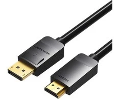Vention DisplayPort į HDMI kabelis 3 m ventiliacijos HADBI (juodas)