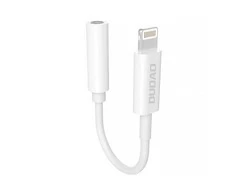 Dudao L16i garso adapteris Lightning su mini lizdu 3.5 mm (baltas)