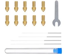 ELEGOO Neptune 4/4 Pro žalvarinių antgalių rinkinys (0.2 mm x2, 0.4 mm x4, 0.6 mm x2, 0.8 mm x2)