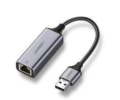 Išorinis adapteris UGREEN Gigabit Ethernet USB 3.0 (pilkas)
