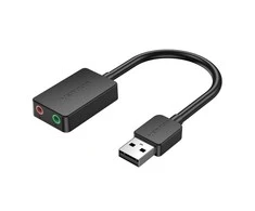Išorinė garso plokštė USB 2.0 Vention CDYB0 2 prievadų 0.15 m