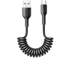 Joyroom greito įkrovimo kabelis automobiliui USB C - USB Easy-Travel Series 3A 1.5m – juodas