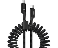 Greito įkrovimo laidas USB-C į USB-C Baseus Fish-Eye 100W, 1m (juodas)