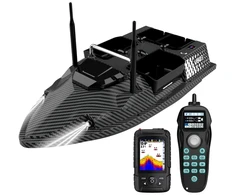 Žvejybos Įranga - Flytec V803-Pro Masalų Laivas Su GPS, Sonaru, 5200mAh Baterija, Juoda