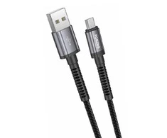 Foneng X83 USB į mikro USB laidas, 2.1A, 1m (juodas)
