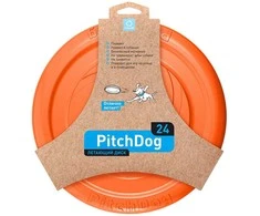 Skraidantis diskas PitchDog Waudog 24 cm, oranžinis