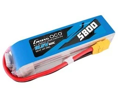 Gens ace 5800mAh 60C 18.5V 5S1P Lipo baterijų paketas su XT90 kištuku