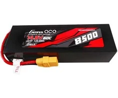 Gens ace G-Tech 8500mAh 14.8V 60C 4S1P Lipo Baterija Pack PC medžiagos dėklas su XT90 kištuku