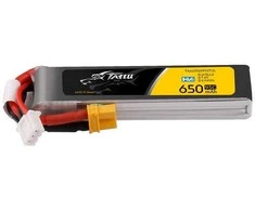 Gens Ace &amp; Tattu Akumuliatorius Lipo Tattu 2s 650 mAh 95C 7,6 V HV su XT30 Long-Pack