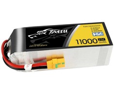 Gens Ace &amp; Tattu Tattu 11000mAh 22.8V HV 25C 6S1P Lipo Baterija Pack with XT90-S (anti-spark) Plug