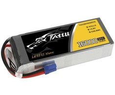 Gens Ace &amp; Tattu Tattu 16000mAh 14.8V 30C 4S1P Lipo Baterija Pack with EC5