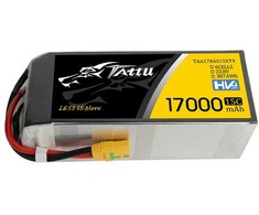 Gens Ace &amp; Tattu Tattu 17000mAh 22.8V 15C 6S1P Lipo Baterija with XT90-S(anti-spark) Plug
