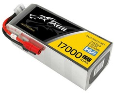 Gens Ace &amp; Tattu Tattu 17000mAh 22.8V 15C 6S1P Lipo Baterija with AS150+XT150 Plug