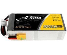 Gens Ace &amp; Tattu Tattu 22000mAh 22.2V 30C 6S1P Lipo Baterija Pack with XT90-S plug