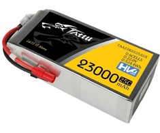 Gens Ace &amp; Tattu Tattu 23000mAh 22.8V 25C 6S1P Lipo Baterija Pack With XT150+AS150