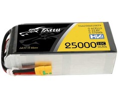 Gens Ace &amp; Tattu Tattu 25000mAh 22.8V 10C 6S1P Lipo Baterija Pack With XT90-S