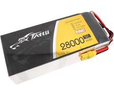 Gens Ace &amp; Tattu Tattu NMC 28000mAh 22.2V 5C 6S1P Lipo Baterija Pack with XT90-S plug