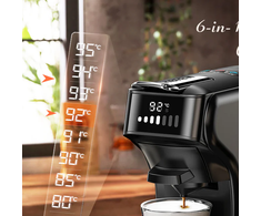 HiBREW 6in1 kapsulinis kavos aparatas H1B, baltos spalvos