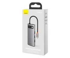 Baseus Metal Gleam serijos 5in1 stebulė, nuo USB-C iki 3x USB 3.0 + HDMI + USB-C PD
