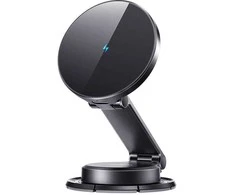 Joyroom JR-ZS408 magnetic holder with 15W inductive charger for car cockpit – juodas