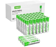 Šakotuvas LEPRO 130001-48 AAA R3 Alkaline Batteries, 48-Pack