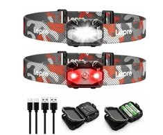 LEPRO 320023-2 USB Headlamp, 2 vnt.