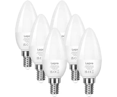 LEPRO 600059-WW-EU-6 E14 LED Bulb, Candle-Shaped, 4.2W (40W), 470 lm, 2700K, Class E