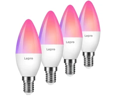 LEPRO BC1-EU-4 C37 RGBCW Wi-Fi LED Bulb