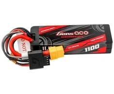 Lipo Gens ace G-Tech 1100mAh 11.1V 3S1P 60C GRP-76 kietojo korpuso baterija su XT60 kištuku