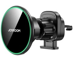 Magnetinis belaidžio automobilinio įkroviklio laikiklis Joyroom JR-ZS412 juodos spalvos