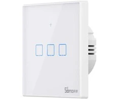 Smart Switch WiFi + RF 433 Sonoff T2 EU TX (3 kanalų) atnaujintas