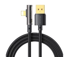 Mcdodo CA-3511 USB į žaibo prizmę 90 laipsnių kabelis, 1.8 m (juodas)