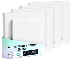 MEROSS MRS105MA-EU Smart Wi-Fi (Matter) Roller Shade Switch (4-Pack)