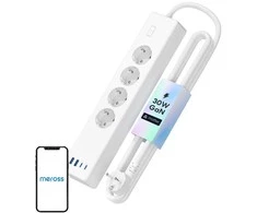 Meross MSP844 Wifi prailgintojas 4 AC kištukai 4 USB Matter