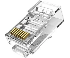 Vention Modulinė RJ45 Cat.5E UTP jungties ventiliacija IDBR0-50 permatoma pakuotė po 50