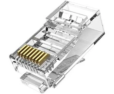 Modulinis RJ45 Cat.6 UTP Connector Vention IDDR0-100 Skaidrus 100 vnt.