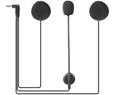 Motorcycle helmet headset with 3.5 mm plug for V6pro+ EJEAS HIFI-M intercom