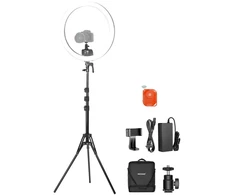 Neewer SRP18C 17cm Selfie Kit with Round LED Phone Light