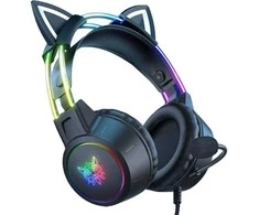 ONIKUMA X15 PRO žaidimų ausinės Cat (juoda)