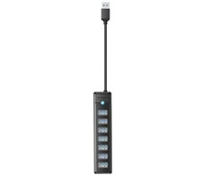Orico Hub USB-A iki 7xUSB-A 3.0 – juoda