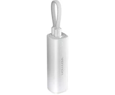 Powerbank 5000mAh Vention FHWM0 20W + kabelis USB-C do Lightning (pilka)