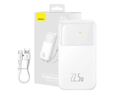 Powerbank Baseus Comet 10000mAh, 22,5W (balta)