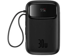 Powerbank Baseus QPow 2 10000mAh 30W 2xUSB-C (juodas)