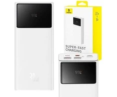 Powerbank Baseus Star-Lord 20000mAh, 30W (balta)